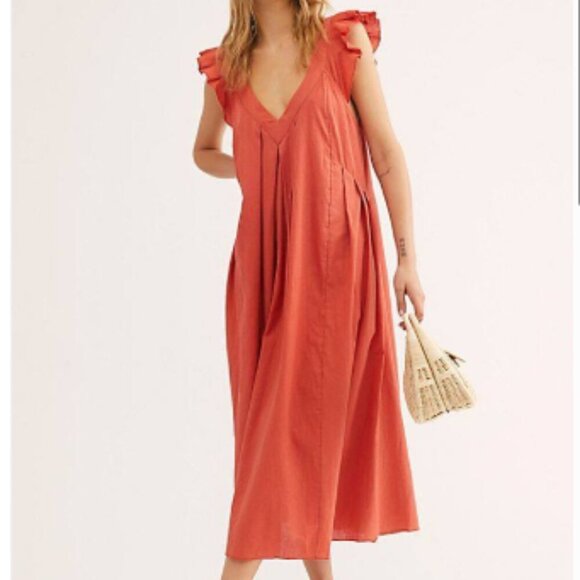 BloomChic  Plus Size V- neck  100% Cotton  Dress - Picture 1 of 5